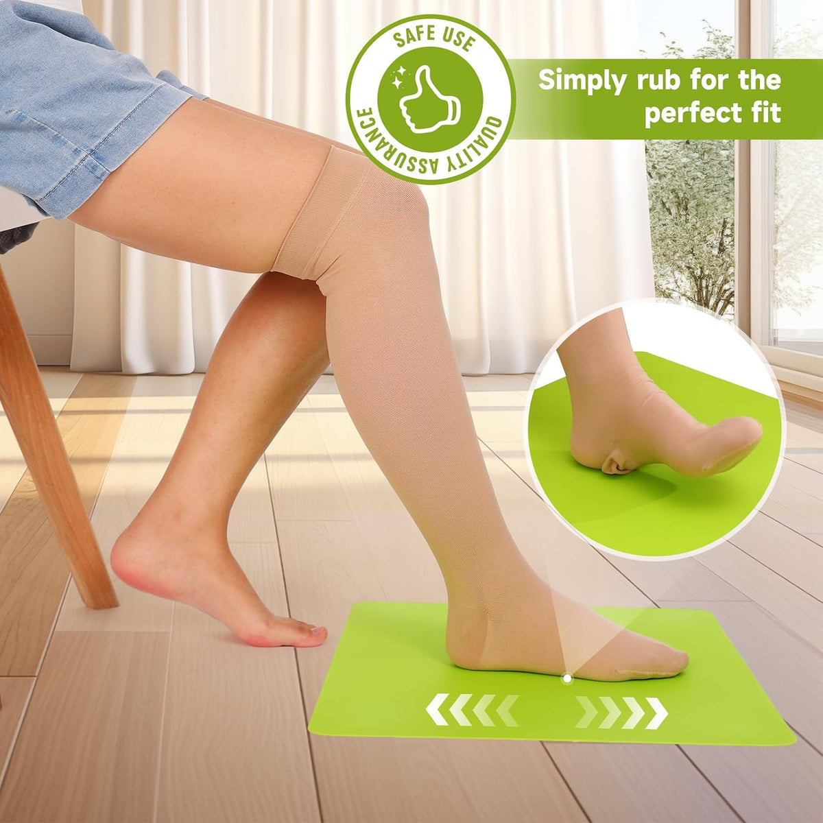 Compression Sock Aid Device | with Silicone anti Slip Mat