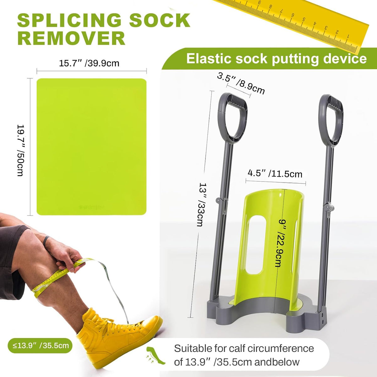 Compression Sock Aid Device | with Silicone anti Slip Mat