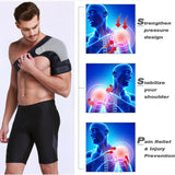 Shoulder Stability Brace Adjustable Shoulder Support with Pressure Pad, Light Breathable Neoprene Rotator Cuff Shoulder Support for Sport, Dislocated AC Joint, Labrum Tear, Shoulder Pain