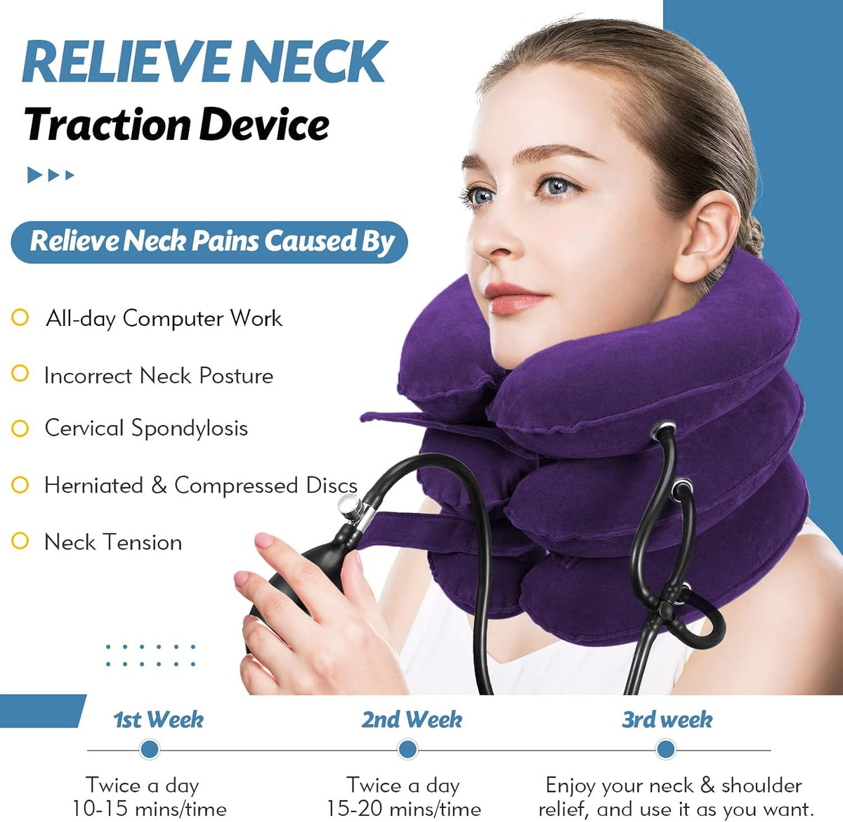 Neck Stretcher, Neck Traction Device for Neck Pain Relief