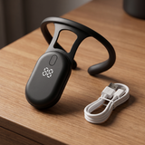 The sensor with its USB charging cable